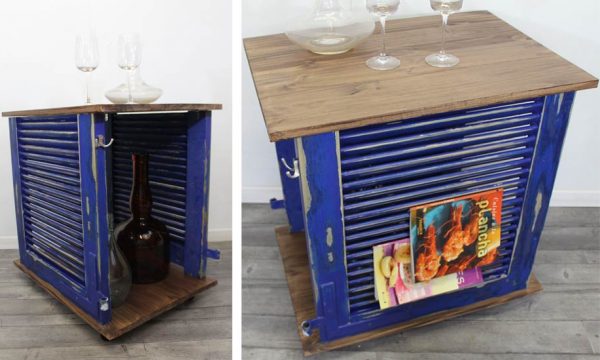 Tuto : Transformez un ancien volet en desserte tendance vintage