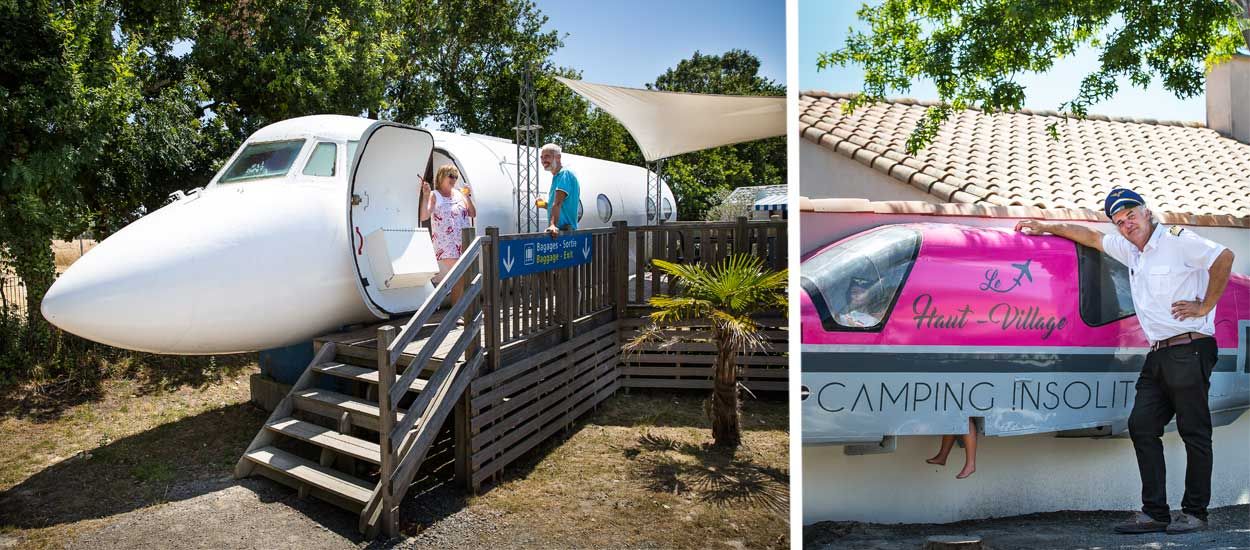 Ce directeur de camping transforme avions et wagons en drôles d'hébergements