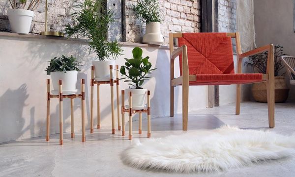 Tuto : Fabriquez un support tendance pour plantes, en bois et cuivre