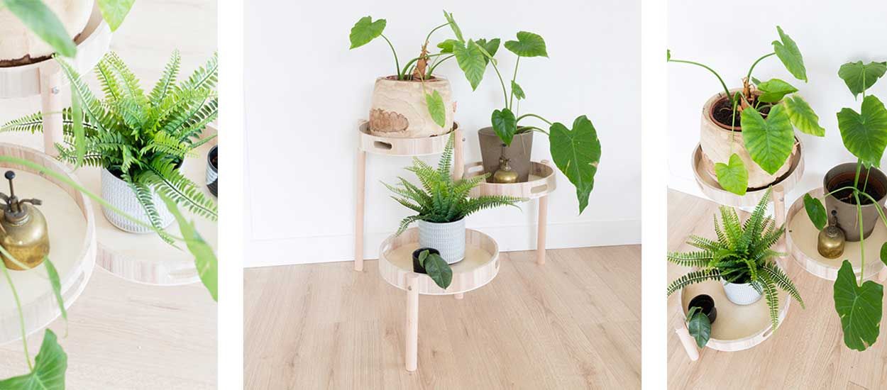 Tuto : Fabriquez un porte-plantes en bois pour une déco scandinave