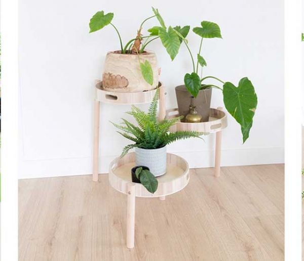 Support de Plantes en Bois