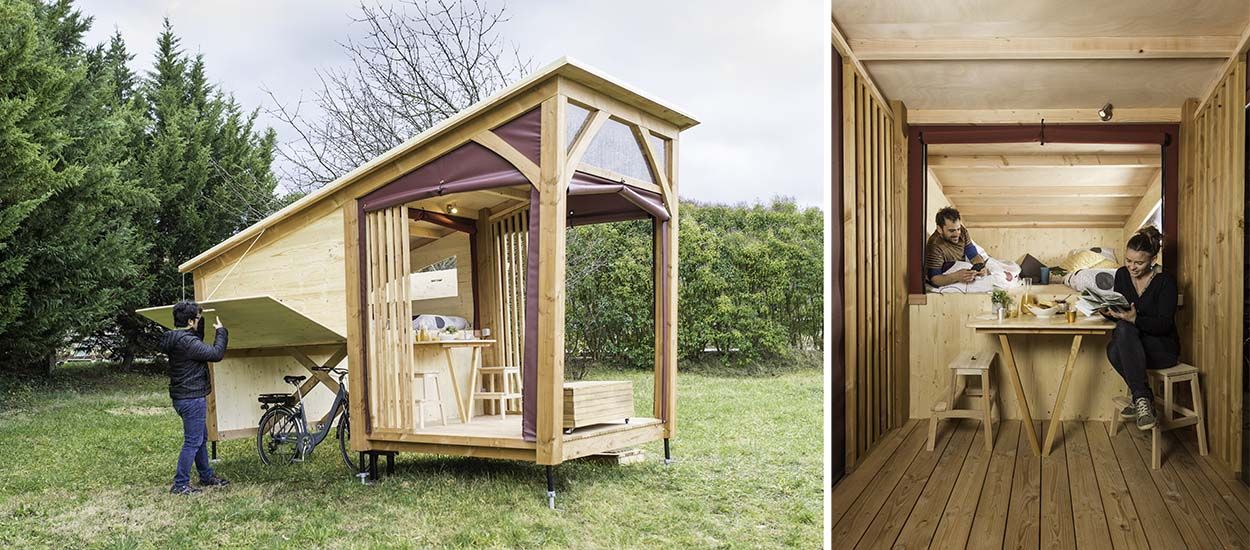 Cette petite cabane est parfaite pour abriter les cyclistes en randonnée