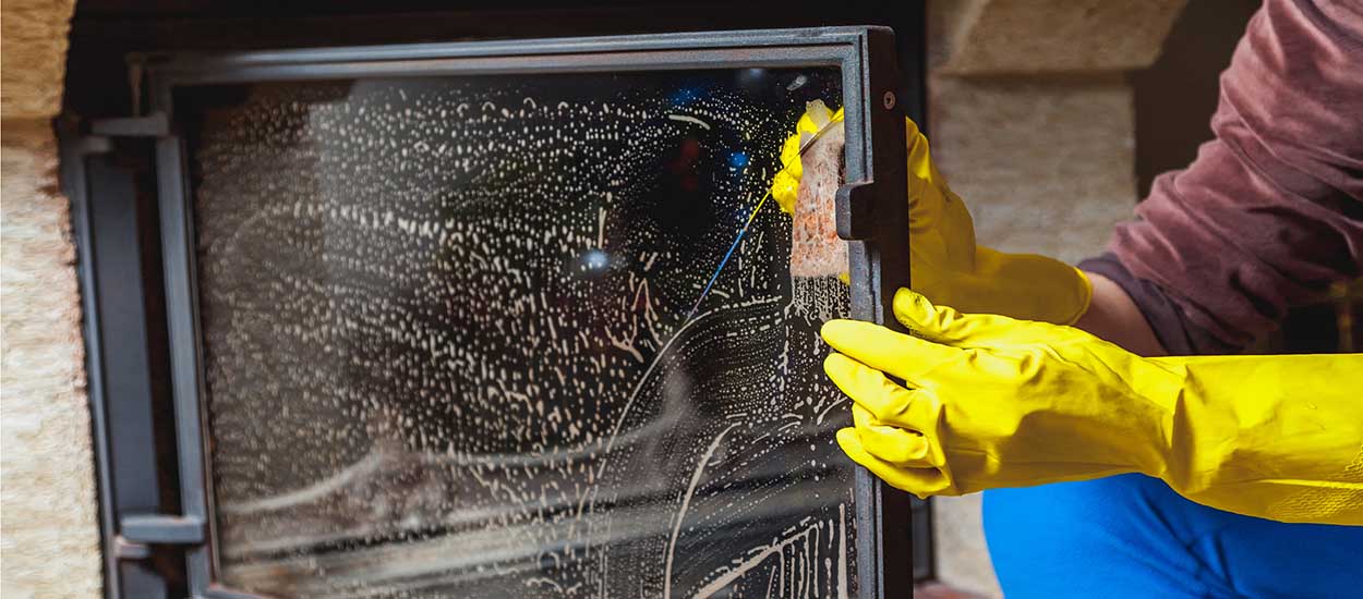 Nettoyer la vitre de son insert ou de son poêle à bois