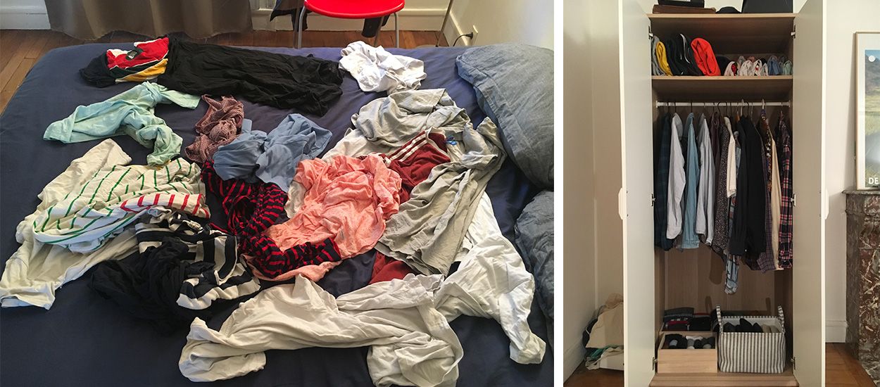 J'ai rangé mes vêtements en suivant la méthode Marie Kondo (j'ai mis deux heures !)