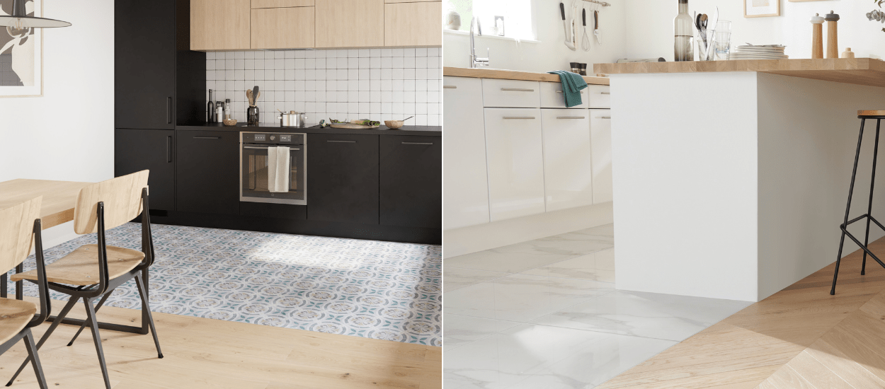 Tendance : Comment mixer parquet et carrelage dans une même pièce ?