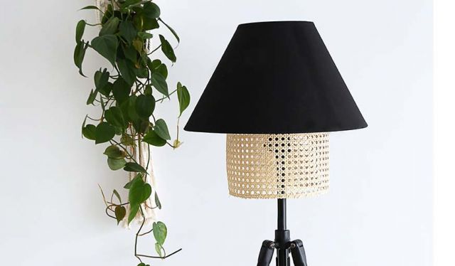 Tutoriel pour customiser une lampe avec un abat-jour en cannage