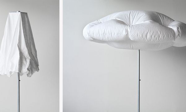 Découvrez comment ce parasol se gonfle tout seul pour prendre la forme d'un nuage