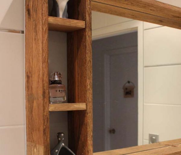 Tuto : Fabriquez un miroir avec rangements, en bois de palette