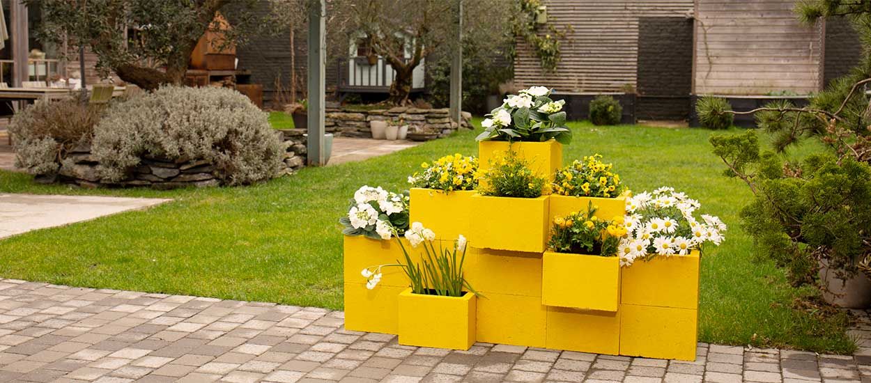 Tuto : Fabriquez des jardinières en béton pour embellir votre jardin