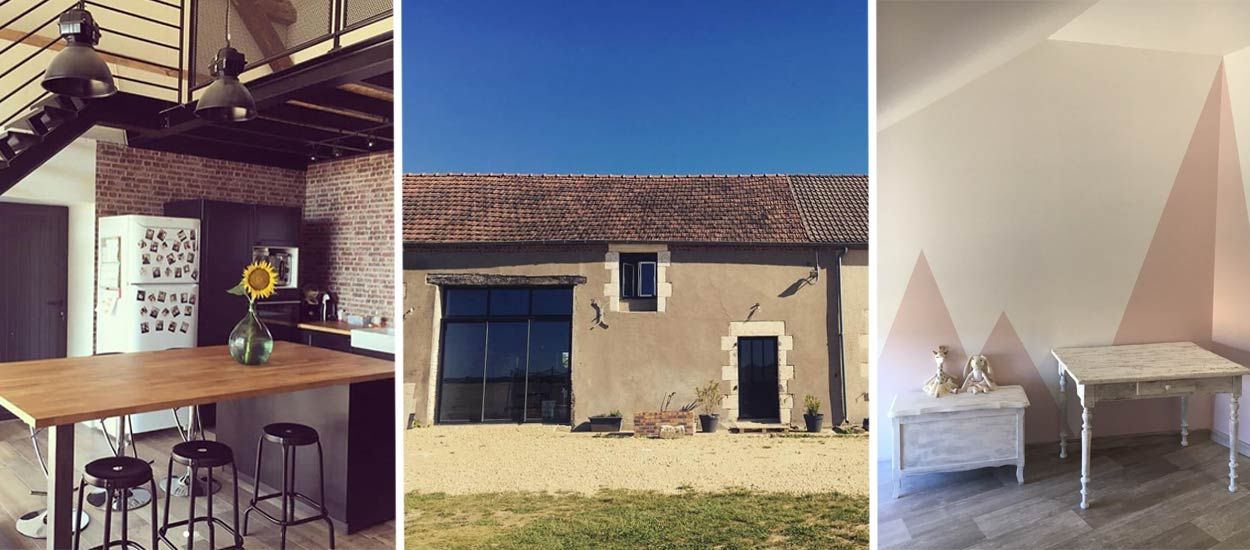 Ils ont rénové un bâtiment de ferme dans le style industriel