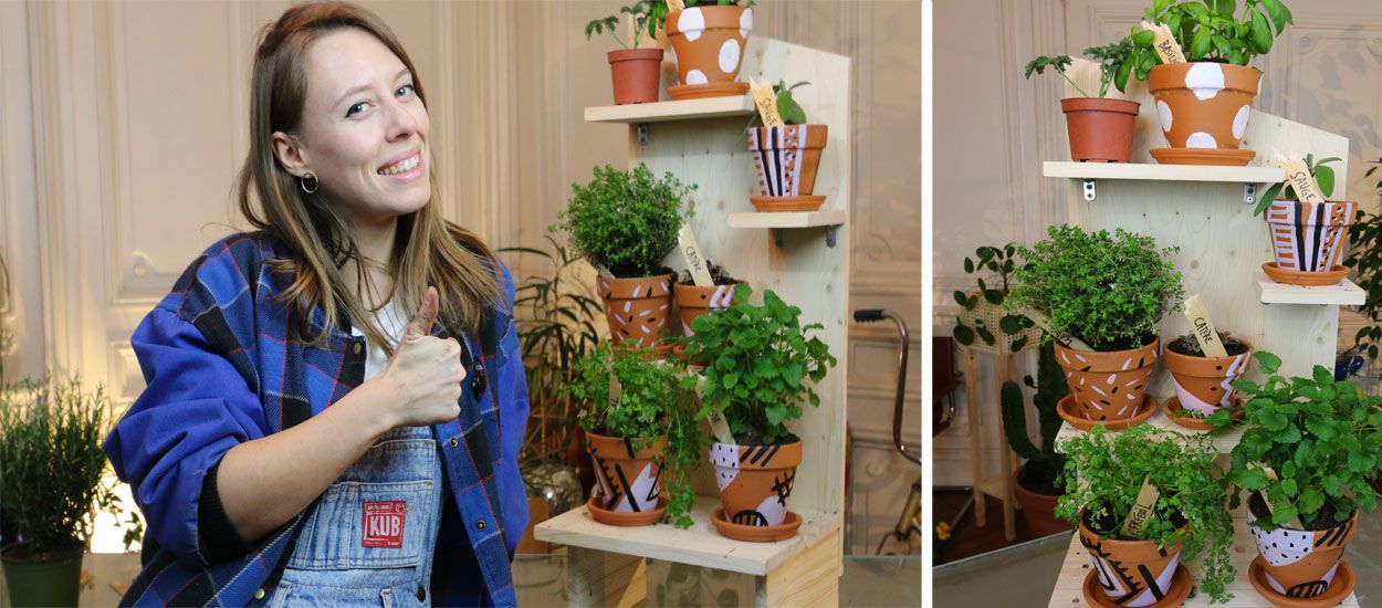 Tuto : fabriquez une jardinière verticale pour vos plantes aromatiques et médicinales