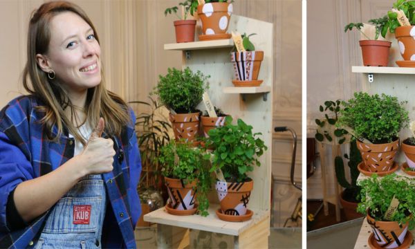 Tuto : fabriquez une jardinière verticale pour vos plantes aromatiques et médicinales