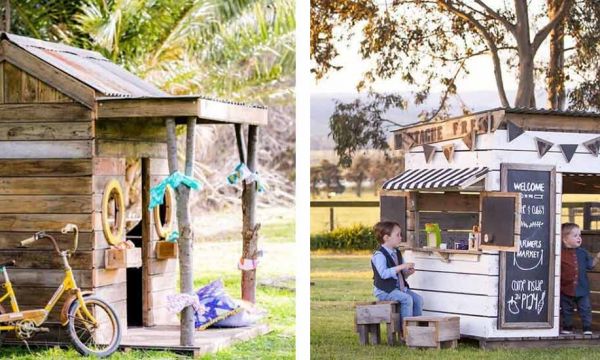 11 cabanes pour enfants construites à partir de palettes en bois