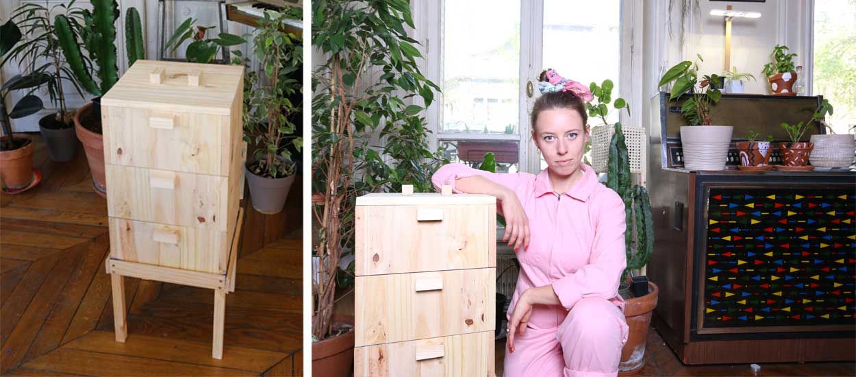 Comment fabriquer un lombricomposteur en bois avec Ophélie ?
