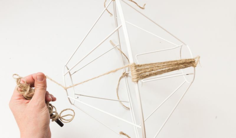 Tutoriel pour fabriquer un abat-jour original en cordelette pour lampe