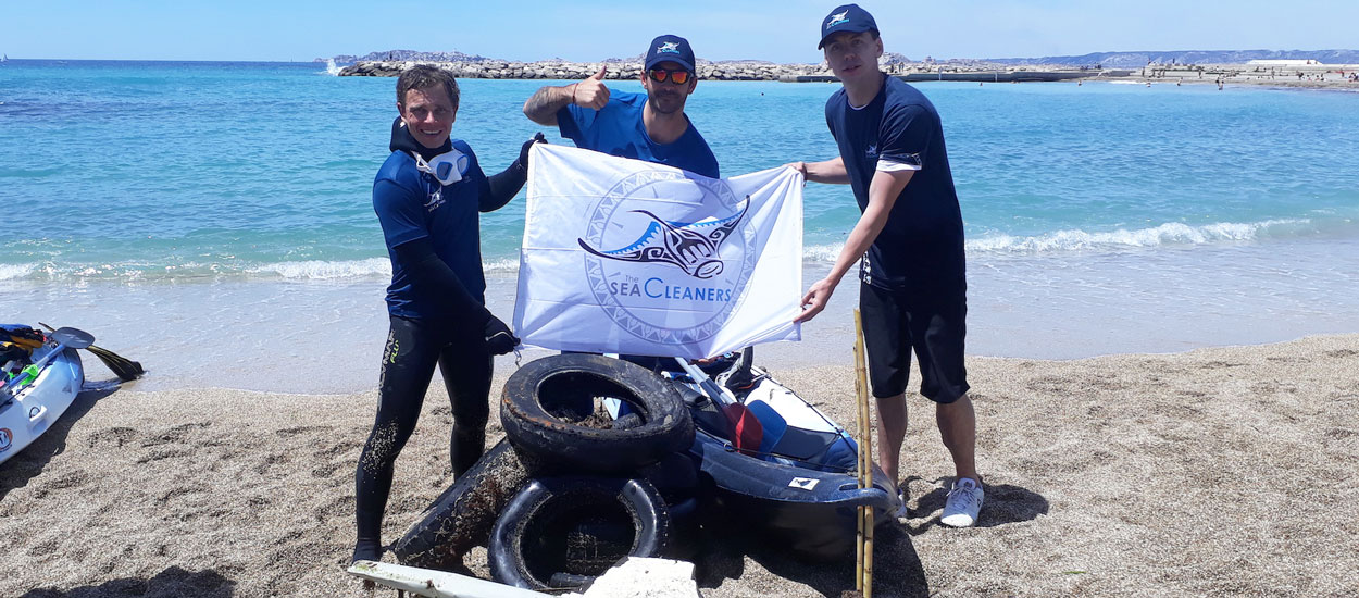 Romain a ramassé 205 kilos de déchets au large de Marseille