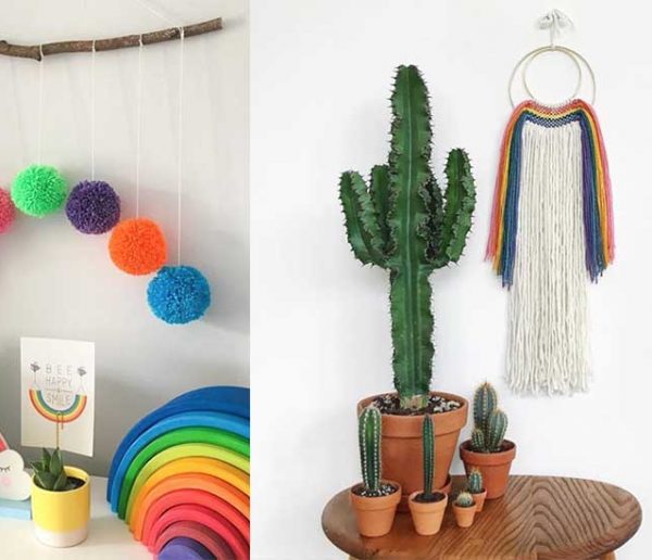 Déco : 10 inspirations pour adopter l'arc-en-ciel, le motif tendance de l'été !