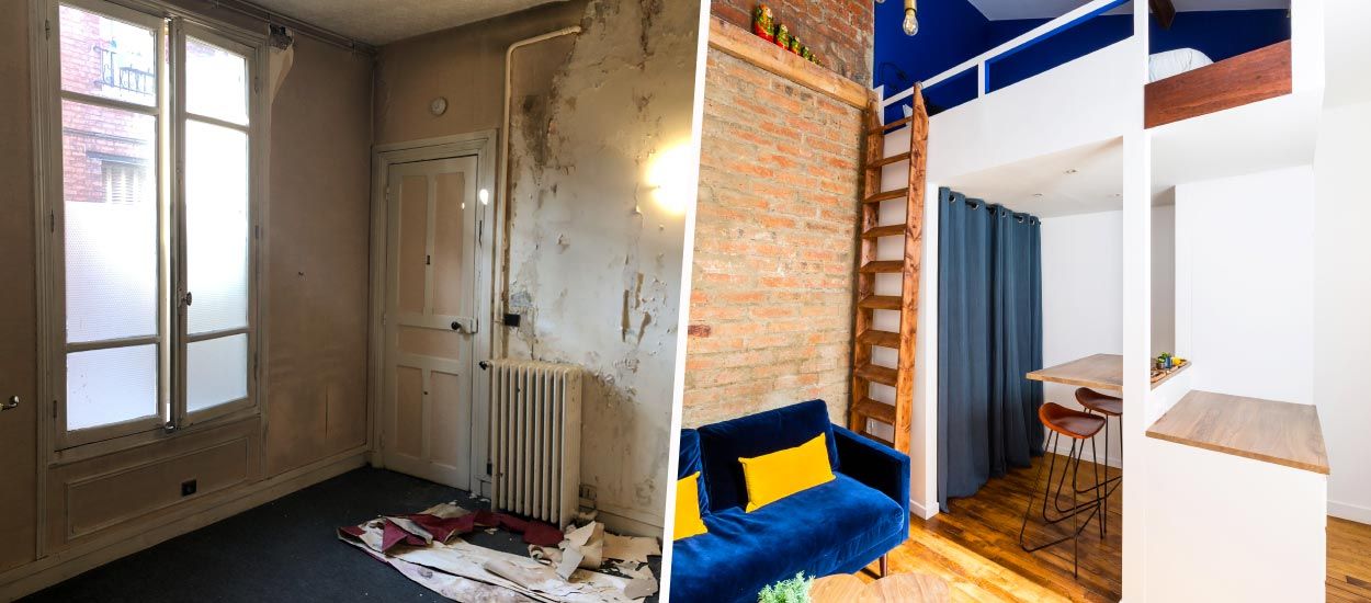 Avant / Après : Cette maisonnette en briques délabrée est devenue un studio ultra confortable