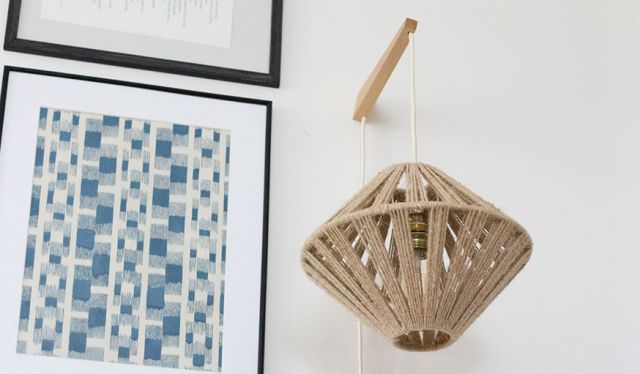 Tutoriel pour fabriquer un abat-jour original en cordelette pour lampe