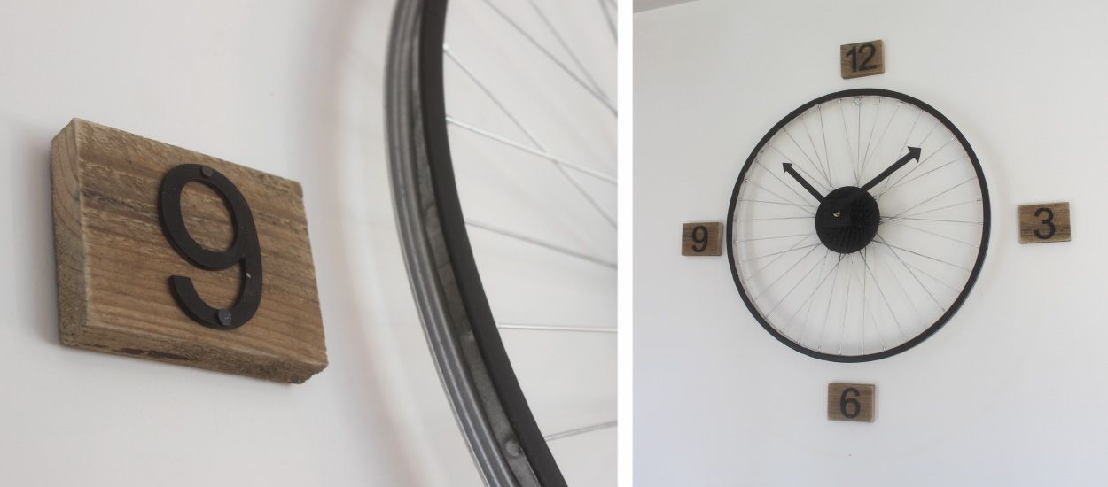 Tuto : Fabriquez une horloge style industriel avec une roue de vélo !