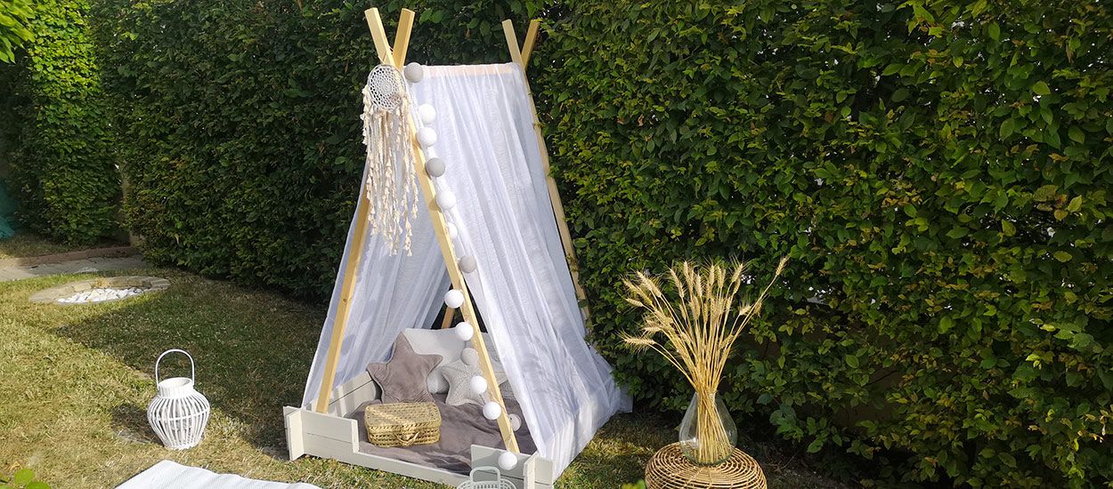 Tuto : Fabriquez une petite tente de jardin féérique pour vos enfants