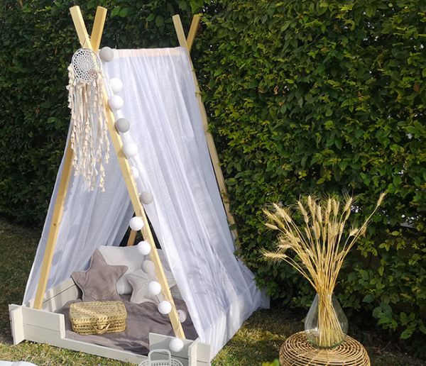 Tuto : Fabriquez une petite tente de jardin féérique pour vos enfants
