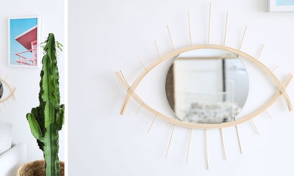 Tuto : Réalisez un joli miroir en rotin pour habiller vos murs d'un 