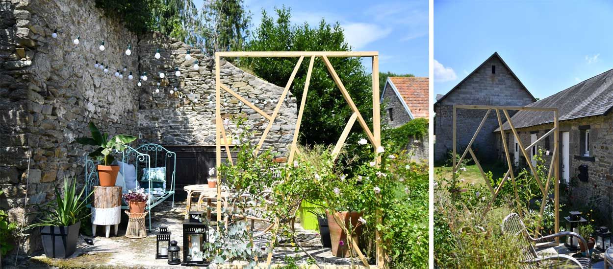 Tuto : réalisez un claustra design en bois dans votre jardin