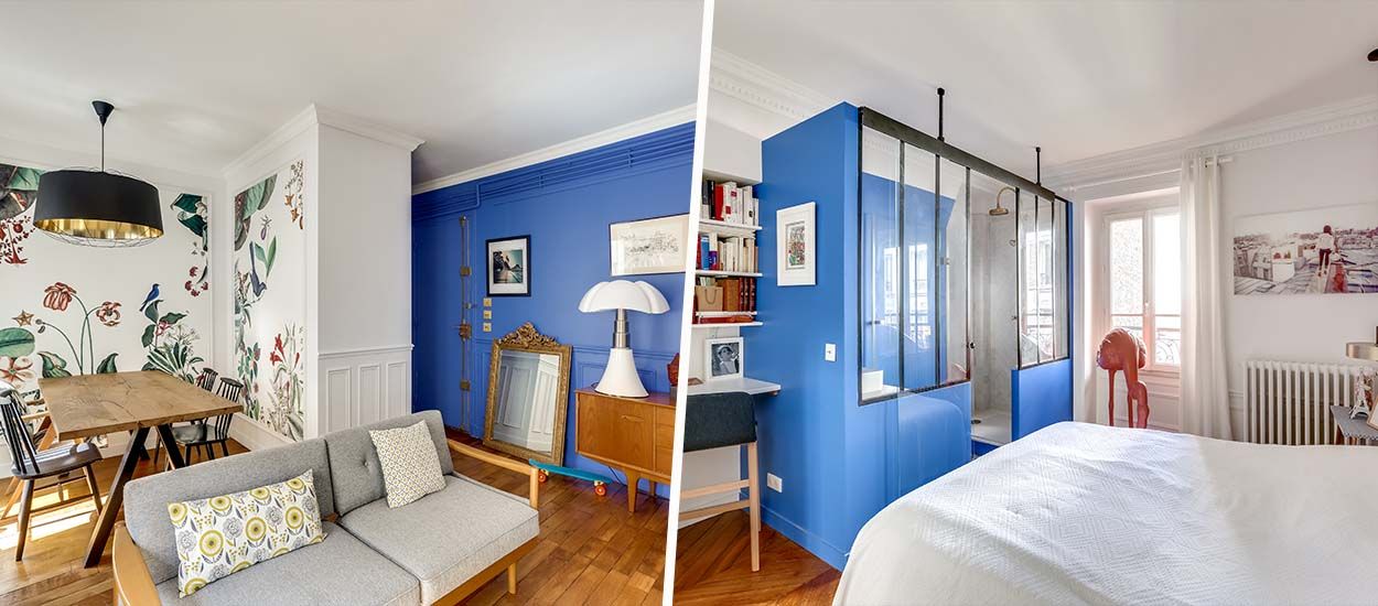 Avant / Après : un appartement défraîchi transformé en oasis bleue