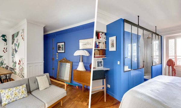 Avant / Après : un appartement défraîchi transformé en oasis bleue