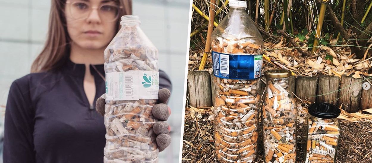 #Fillthebottle : le nouveau challenge qui consiste à ramasser des mégots de cigarettes dans une bouteille