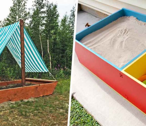 8 idées pour fabriquer un bac à sable (avec un petit plus) pour vos enfants