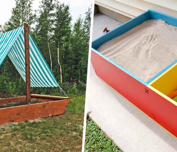 8 Exemples pour apprendre à construire un bac à sable en jardin
