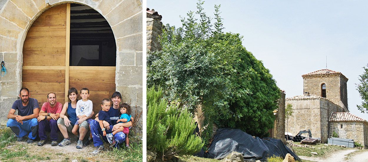 En Navarre, onze familles ont racheté un village abandonné et le retapent de manière écolo