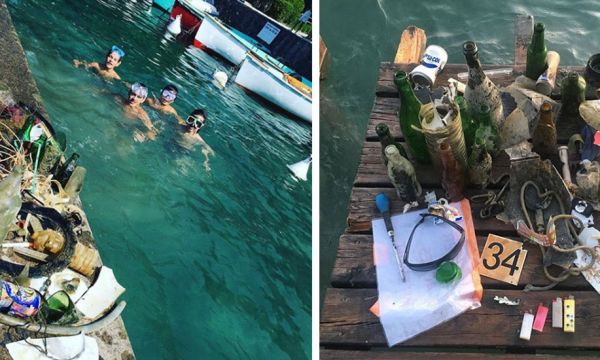 Cette famille nettoie le lac d'Annecy et affiche les photos des déchets sur Instagram