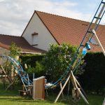 montagne russe DIY dans le jardin