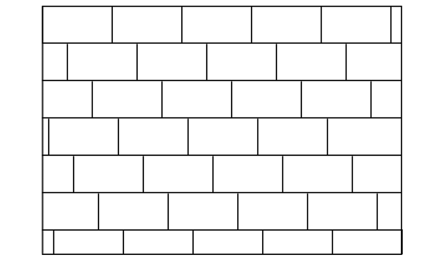 schema carrelage pose décalée 