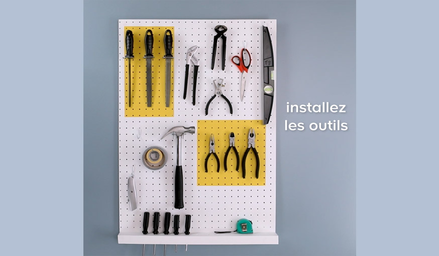 Ranger ses outils sur panneau mural - Bricofamily