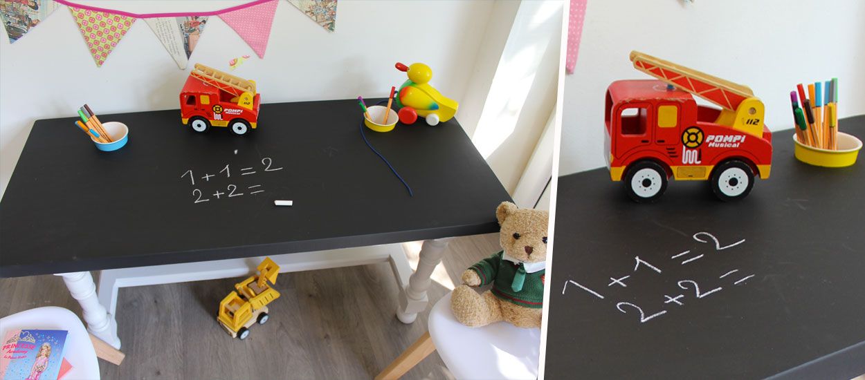 Table ardoise enfant