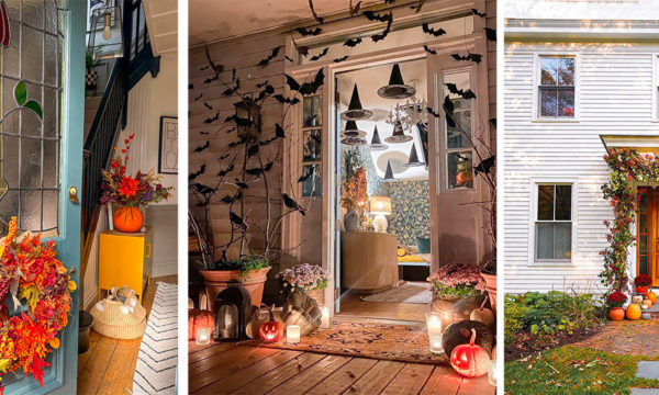 8 idées pour décorer sa porte d'entrée en automne et pour Halloween