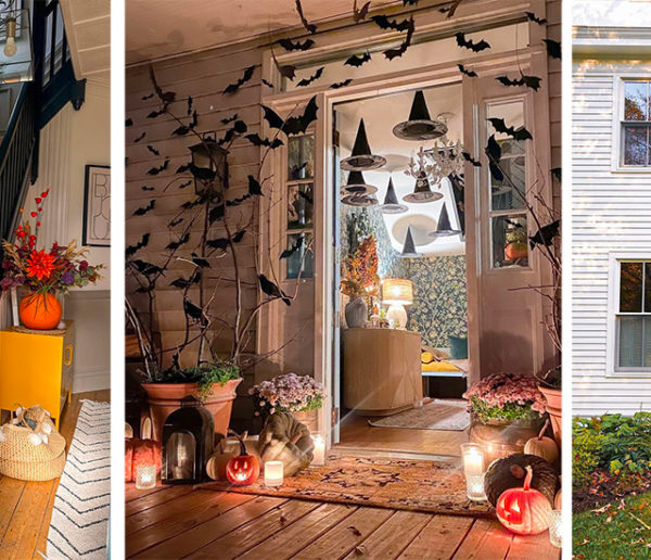 8 idées pour décorer sa porte d'entrée en automne et pour Halloween