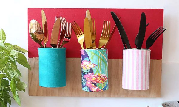 Tuto : Fabriquez un range-couverts déco avec des boîtes de conserve !