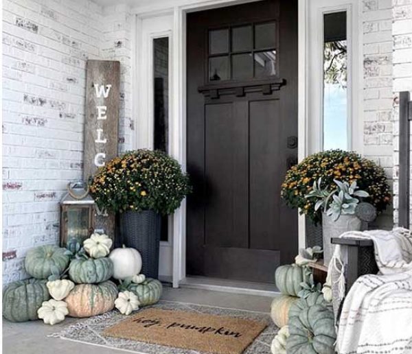 8 idées pour décorer sa porte d'entrée en automne