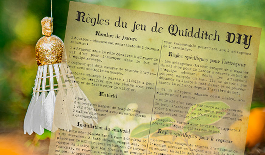 règles du jeu quidditch diy