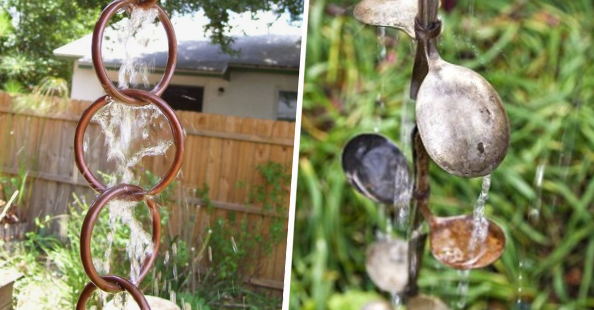 Chaîne De Pluie Décorative De 2,6 M Pour Gouttière, Gouttière