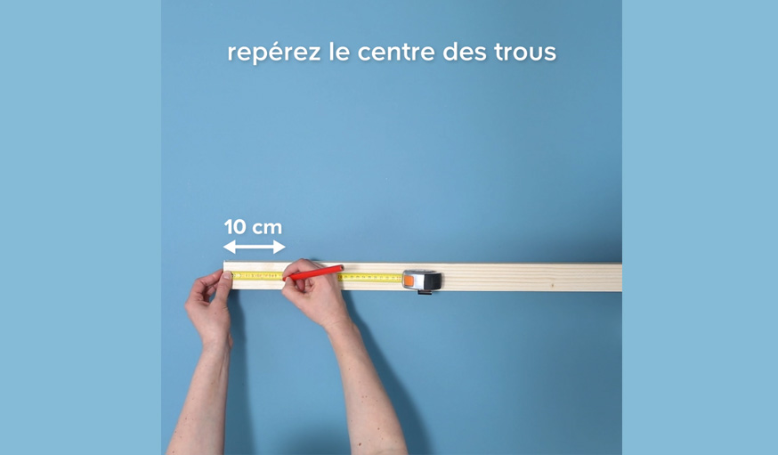 tutoriel portemanteau bois et béton étape 2