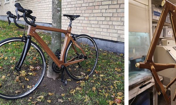 Il fabrique un magnifique vélo en bois tout seul avec les outils d'un Fab Lab