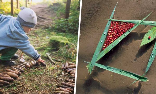 7 façons de pratiquer le land art avec vos enfants dans le jardin