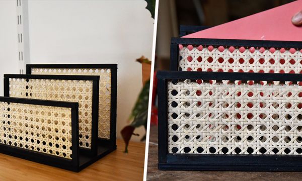 Tuto : Fabriquez un range-courrier en cannage pour ne plus perdre vos papiers