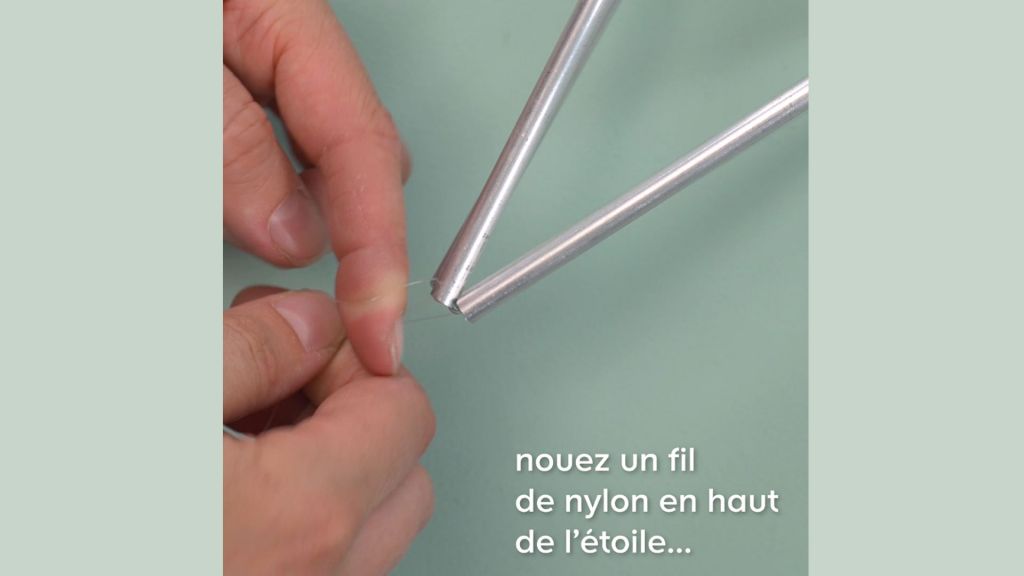 Tuto pour réaliser une étoile en Himmeli étape 18